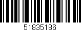 Código de barras (EAN, GTIN, SKU, ISBN): '51835186'