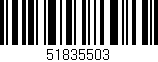 Código de barras (EAN, GTIN, SKU, ISBN): '51835503'