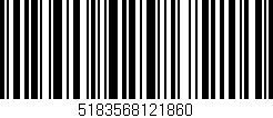 Código de barras (EAN, GTIN, SKU, ISBN): '5183568121860'