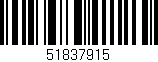 Código de barras (EAN, GTIN, SKU, ISBN): '51837915'