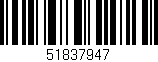 Código de barras (EAN, GTIN, SKU, ISBN): '51837947'
