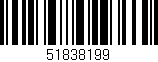 Código de barras (EAN, GTIN, SKU, ISBN): '51838199'