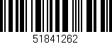 Código de barras (EAN, GTIN, SKU, ISBN): '51841262'