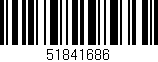Código de barras (EAN, GTIN, SKU, ISBN): '51841686'