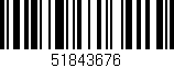 Código de barras (EAN, GTIN, SKU, ISBN): '51843676'