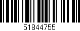 Código de barras (EAN, GTIN, SKU, ISBN): '51844755'