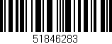 Código de barras (EAN, GTIN, SKU, ISBN): '51846283'