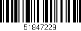 Código de barras (EAN, GTIN, SKU, ISBN): '51847229'