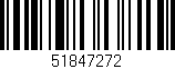 Código de barras (EAN, GTIN, SKU, ISBN): '51847272'