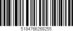 Código de barras (EAN, GTIN, SKU, ISBN): '5184766269255'