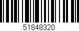 Código de barras (EAN, GTIN, SKU, ISBN): '51848320'