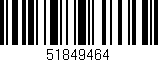 Código de barras (EAN, GTIN, SKU, ISBN): '51849464'