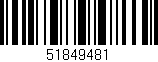 Código de barras (EAN, GTIN, SKU, ISBN): '51849481'