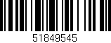 Código de barras (EAN, GTIN, SKU, ISBN): '51849545'