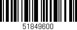 Código de barras (EAN, GTIN, SKU, ISBN): '51849600'