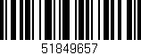 Código de barras (EAN, GTIN, SKU, ISBN): '51849657'