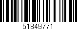 Código de barras (EAN, GTIN, SKU, ISBN): '51849771'