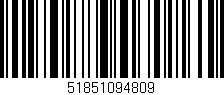 Código de barras (EAN, GTIN, SKU, ISBN): '51851094809'