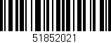 Código de barras (EAN, GTIN, SKU, ISBN): '51852021'