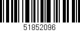 Código de barras (EAN, GTIN, SKU, ISBN): '51852096'