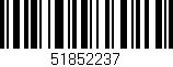 Código de barras (EAN, GTIN, SKU, ISBN): '51852237'