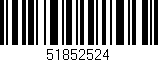 Código de barras (EAN, GTIN, SKU, ISBN): '51852524'
