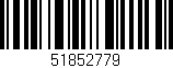Código de barras (EAN, GTIN, SKU, ISBN): '51852779'