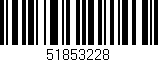 Código de barras (EAN, GTIN, SKU, ISBN): '51853228'