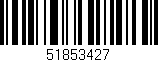 Código de barras (EAN, GTIN, SKU, ISBN): '51853427'