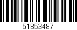 Código de barras (EAN, GTIN, SKU, ISBN): '51853487'