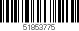 Código de barras (EAN, GTIN, SKU, ISBN): '51853775'