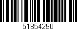 Código de barras (EAN, GTIN, SKU, ISBN): '51854290'