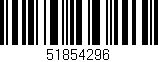 Código de barras (EAN, GTIN, SKU, ISBN): '51854296'