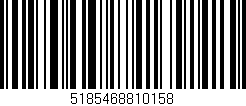 Código de barras (EAN, GTIN, SKU, ISBN): '5185468810158'