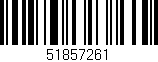 Código de barras (EAN, GTIN, SKU, ISBN): '51857261'