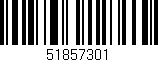 Código de barras (EAN, GTIN, SKU, ISBN): '51857301'