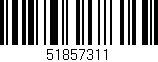 Código de barras (EAN, GTIN, SKU, ISBN): '51857311'