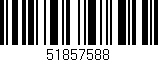 Código de barras (EAN, GTIN, SKU, ISBN): '51857588'