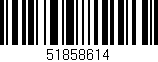 Código de barras (EAN, GTIN, SKU, ISBN): '51858614'