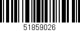 Código de barras (EAN, GTIN, SKU, ISBN): '51859026'