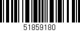 Código de barras (EAN, GTIN, SKU, ISBN): '51859180'