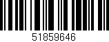 Código de barras (EAN, GTIN, SKU, ISBN): '51859646'