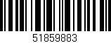 Código de barras (EAN, GTIN, SKU, ISBN): '51859883'