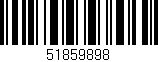 Código de barras (EAN, GTIN, SKU, ISBN): '51859898'