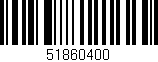 Código de barras (EAN, GTIN, SKU, ISBN): '51860400'