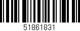 Código de barras (EAN, GTIN, SKU, ISBN): '51861831'