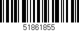 Código de barras (EAN, GTIN, SKU, ISBN): '51861855'