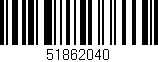 Código de barras (EAN, GTIN, SKU, ISBN): '51862040'