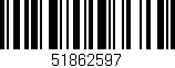 Código de barras (EAN, GTIN, SKU, ISBN): '51862597'