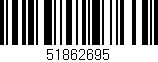 Código de barras (EAN, GTIN, SKU, ISBN): '51862695'